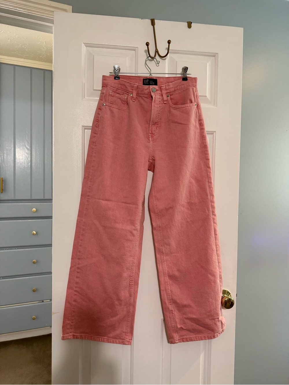 GAP Pink Wide Leg Jeans